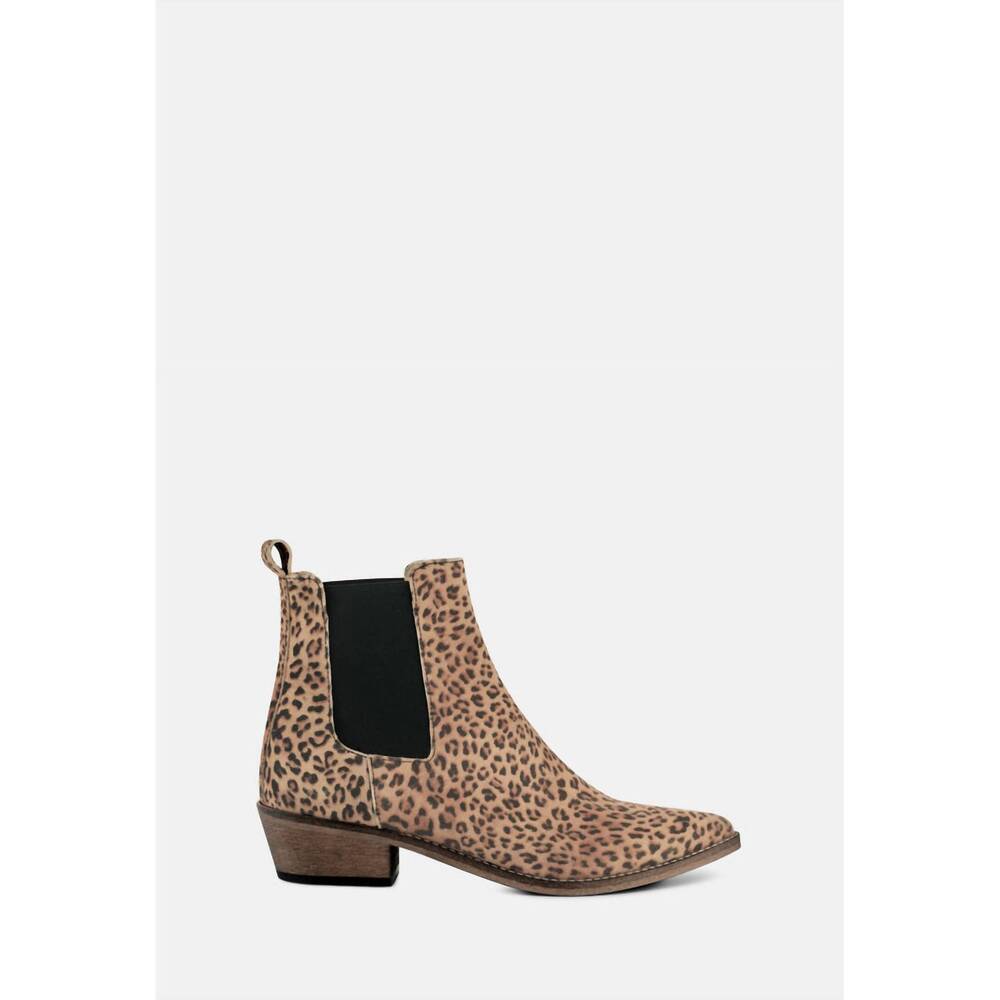 NEW IVYLEE women's stella leopard boot in beige